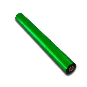 RR111 - Foil verde metallizzato per plastica - Anima 1 pollice